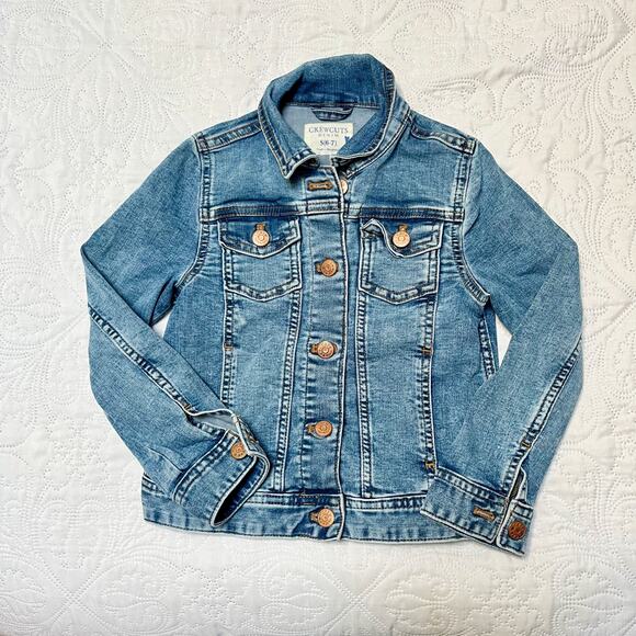 Crewcuts Denim Jean Jacket Size 6/7 - Picture 2 of 6